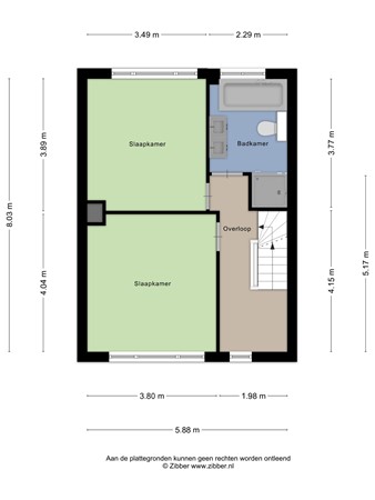 Floorplan - Bovenste Eind 35, 6101 EN Echt