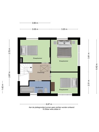 Floorplan - Stationsweg 23, 6051 KK Maasbracht