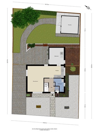 Floorplan - Steenakkerstraat 49, 6051 JV Maasbracht