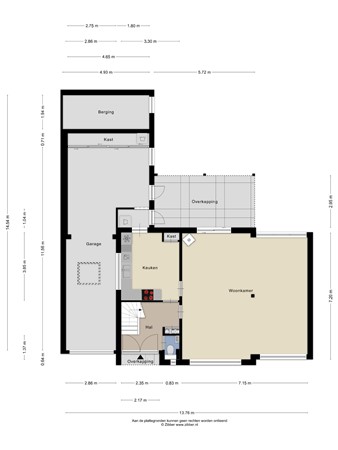 Floorplan - Spitsstraat 8, 6051 GV Maasbracht