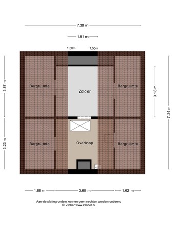 Floorplan - Spitsstraat 8, 6051 GV Maasbracht