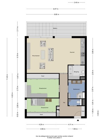 Floorplan - Kruchterhoek 15, 6051 EB Maasbracht