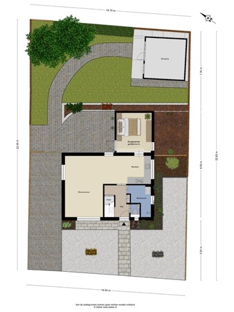 Floorplan - Steenakkerstraat 49, 6051 JV Maasbracht