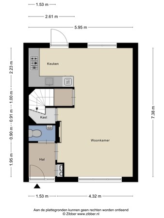 Floorplan - Siem Boonenstraat 3, 6081 DJ Haelen