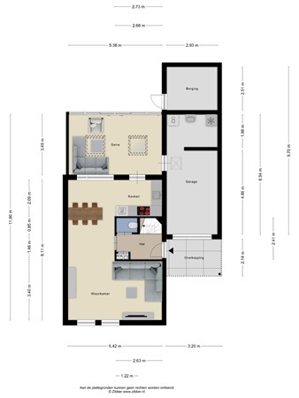 Floorplan - Gangboord 22, 6051 GK Maasbracht