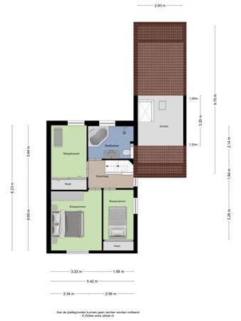 Floorplan - Gangboord 22, 6051 GK Maasbracht