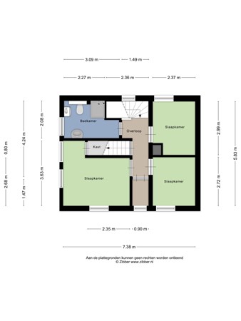 Floorplan - Pastoor Rijckxstraat 17, 6065 CA Montfort