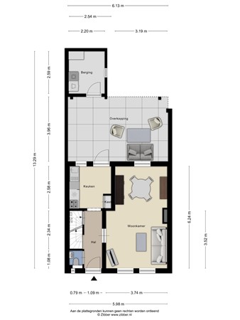 Floorplan - Raadhuisstraat 26, 6051 HZ Maasbracht