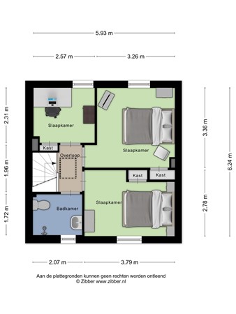 Floorplan - Raadhuisstraat 26, 6051 HZ Maasbracht