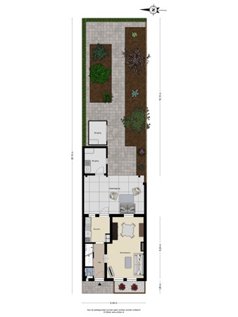 Floorplan - Raadhuisstraat 26, 6051 HZ Maasbracht