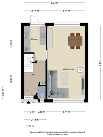 Floorplan - Binnenweg 20, 6051 BZ Maasbracht