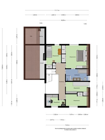 Floorplan - Drs J. Lebensstraat 22, 6116 BL Roosteren