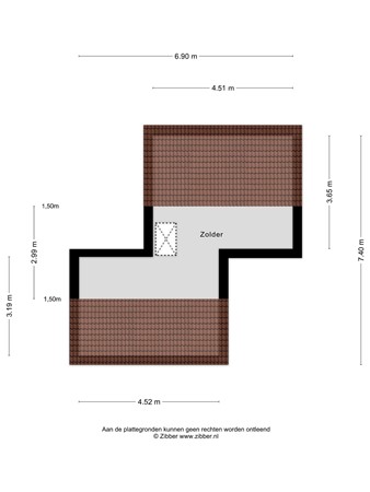 Floorplan - Merkelstraat 13, 6051 LL Maasbracht