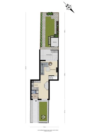 Floorplan - Merkelstraat 13, 6051 LL Maasbracht