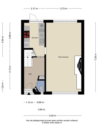 Floorplan - Steenakkerstraat 30, 6051 JW Maasbracht
