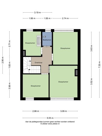Floorplan - Steenakkerstraat 30, 6051 JW Maasbracht