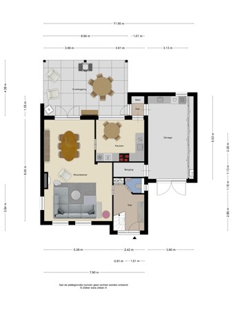 Floorplan - Boegstraat 36, 6051 LD Maasbracht