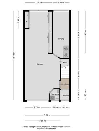 Floorplan - Kasteel Hillenraedtstraat 33A, 6043 HA Roermond