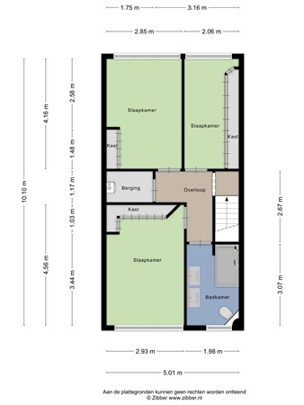 Floorplan - Kasteel Hillenraedtstraat 33A, 6043 HA Roermond
