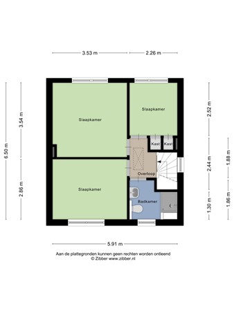 Floorplan - Maasbrachterweg 65, 6067 CP Linne