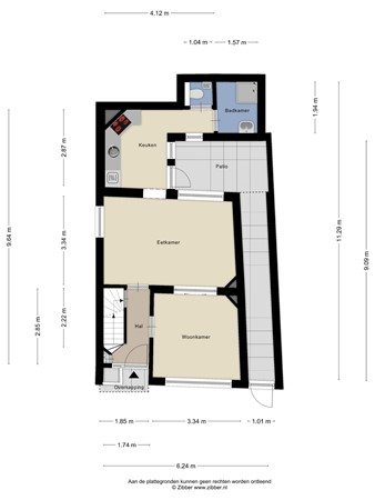 Floorplan - Grote Straat 14, 6129 CP Urmond