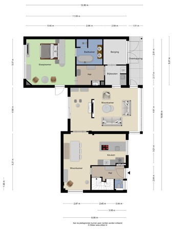 Floorplan - Rozendaalseheide 32, 6065 EB Montfort