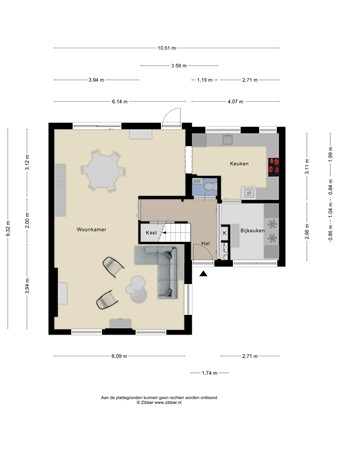 Floorplan - Kasteelstraat 10, 6014 EJ Ittervoort