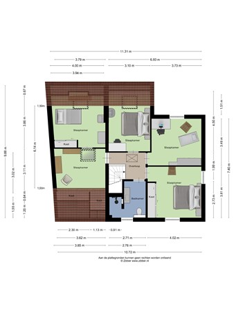 Floorplan - Rector Hendrixstraat 27, 6051 JK Maasbracht