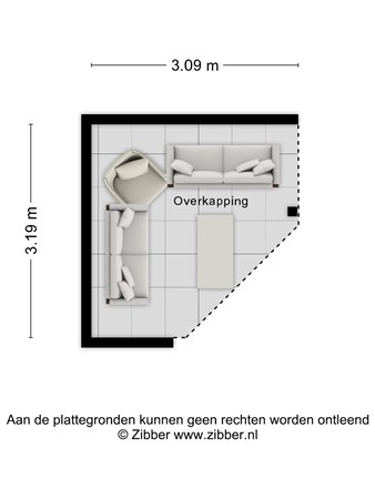 Plattegrond - Kolkweg 17A, 7396 AH Terwolde - 441461_2D_Overkapping_Kolkweg_17_A_Terwolde_05.jpg