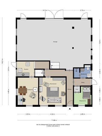 Plattegrond - Bandijk 71, 7396 ND Terwolde - 449052_2D_Begane_Grond_Bandijk_71_Terwolde_03.jpg