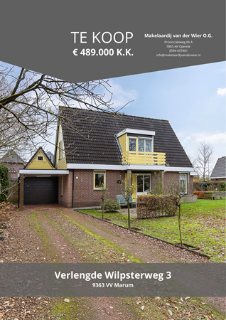 Brochure - Verlengde Wilpsterweg 3, 9363 VV MARUM (1) - Verlengde Wilpsterweg 3, 9363 VV Marum