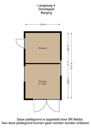 Langeweg 4, 9861 GD Grootegast - Berging - 2D.jpg