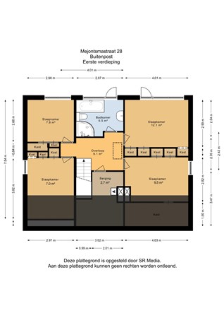 Mejontsmastraat 28, 9285 RE Buitenpost - Eerste verdieping - 2D.jpg