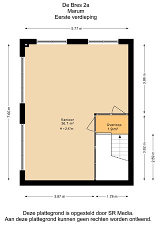 De Bres 2A, 9363 TM Marum - Eerste verdieping - 2D.jpg