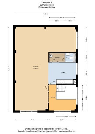 Zwetsloot 3A, 9231 DW Surhuisterveen - Eerste verdieping - 2D.jpg
