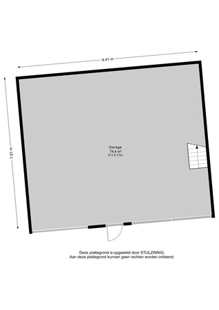 Gealstrjitte 1, 9289 HT Drogeham - Garage - 2D.jpg