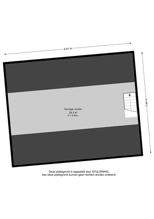 Gealstrjitte 1, 9289 HT Drogeham - Garage zolder - 2D.jpg