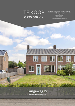 Brochure preview - Brochure - Langeweg 27 - Grootegast.pdf