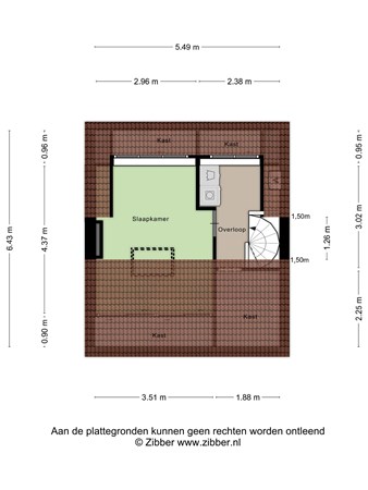 Gildemeestersstraat 5, 2871 GL Schoonhoven - 447822_2D_Tweede_verdieping_Gildemeestersstraat_5_Schoonhoven_03.jpg