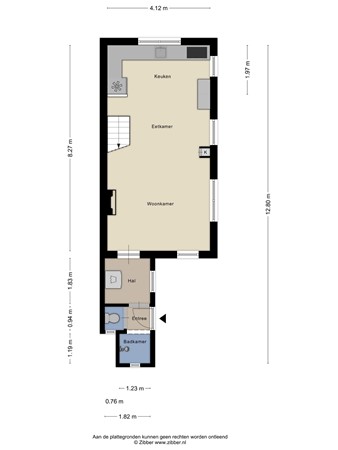 Floorplan - Kerkpad 21, 2461 TJ Ter Aar