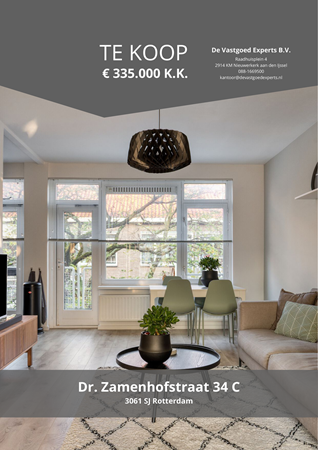 Brochure preview - Dr. Zamenhofstraat 34-C, 3061 SJ ROTTERDAM (1)