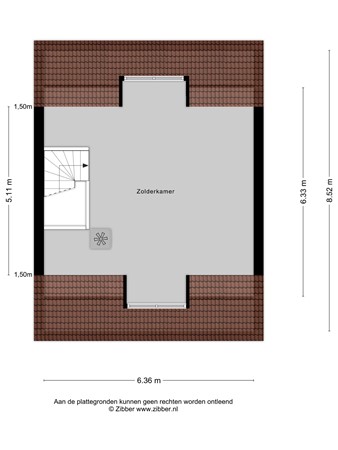 Floorplan - Aegidiusstraat 179, 3061 XJ Rotterdam