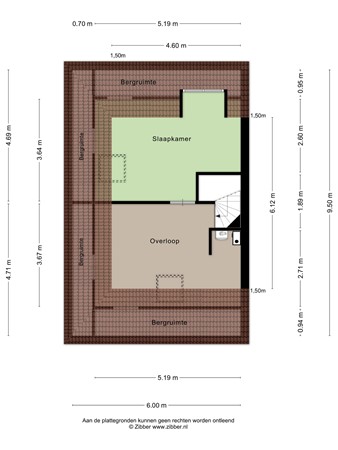 Floorplan - Couperinstraat 20, 2901 RA Capelle aan den IJssel