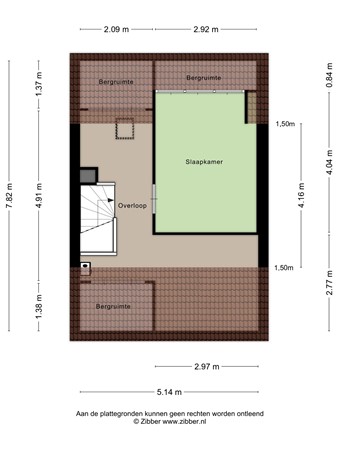 Floorplan - Red Debroystraat 32, 3069 ZJ Rotterdam