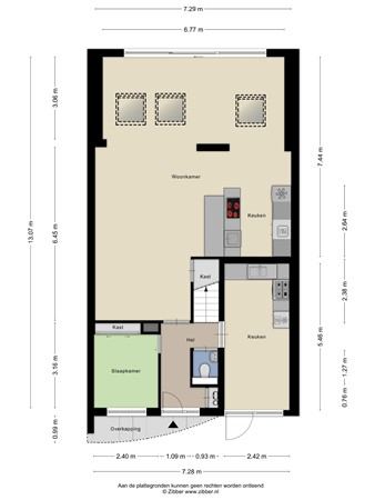 Floorplan - Rijkenswaard 4, 3079 PT Rotterdam