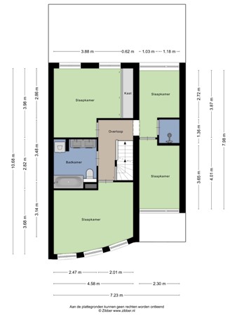 Floorplan - Rijkenswaard 4, 3079 PT Rotterdam