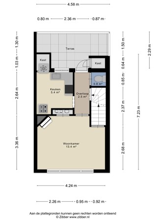 Floorplan - Baan 20A, 3111 LA Schiedam