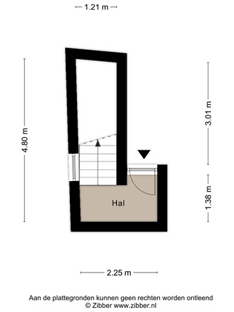 Floorplan - Walvisstraat 2D, 3111 BR Schiedam