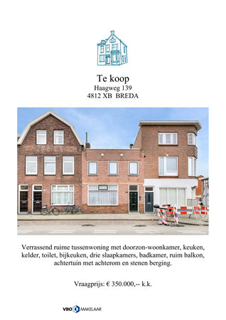 Brochure -  - Haagweg 139, 4812 XB Breda