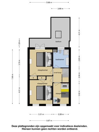 Floor plan - Haagweg 139, 4812 XB Breda 